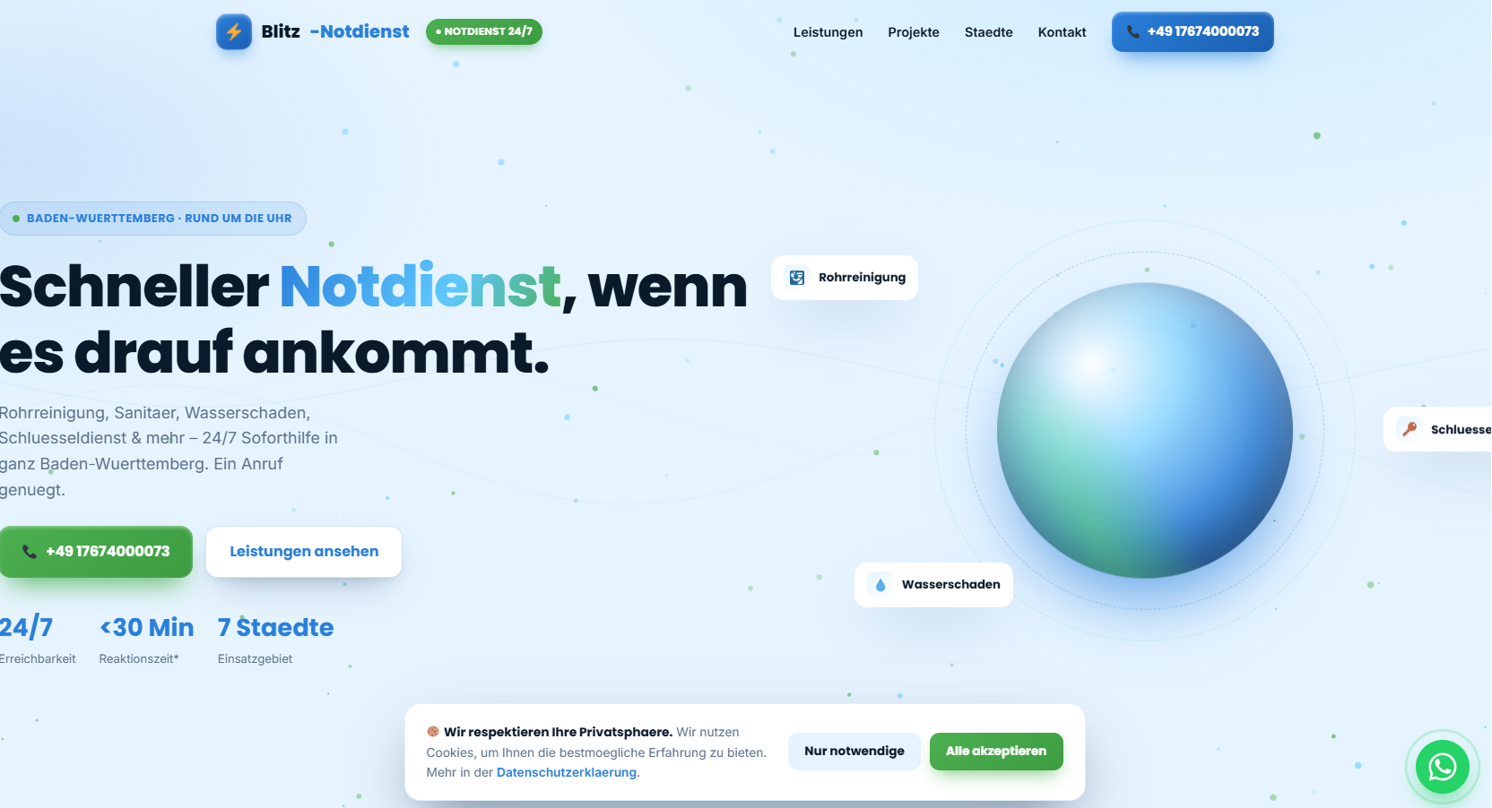 Blitz-notdienst – Projekt von OverTech
