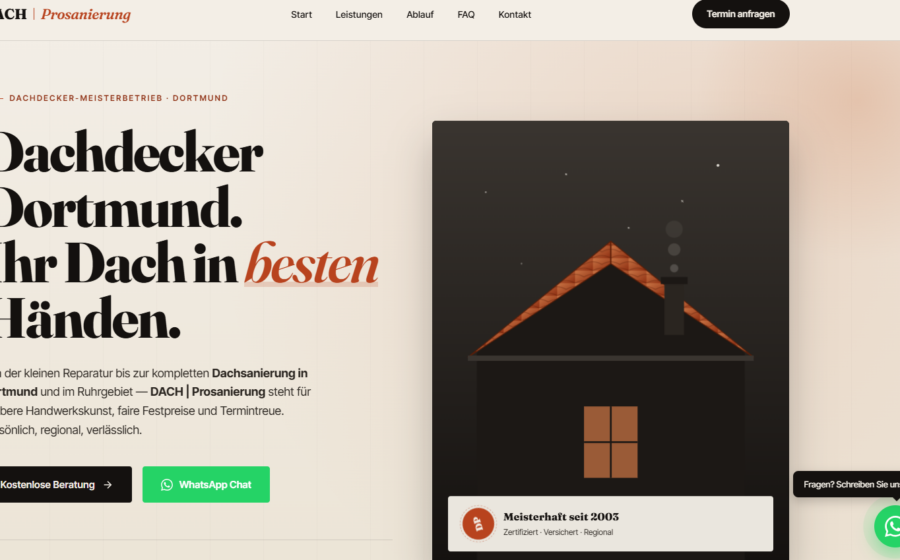 DACH Prosanierung – Projekt von OverTech in Dortmund